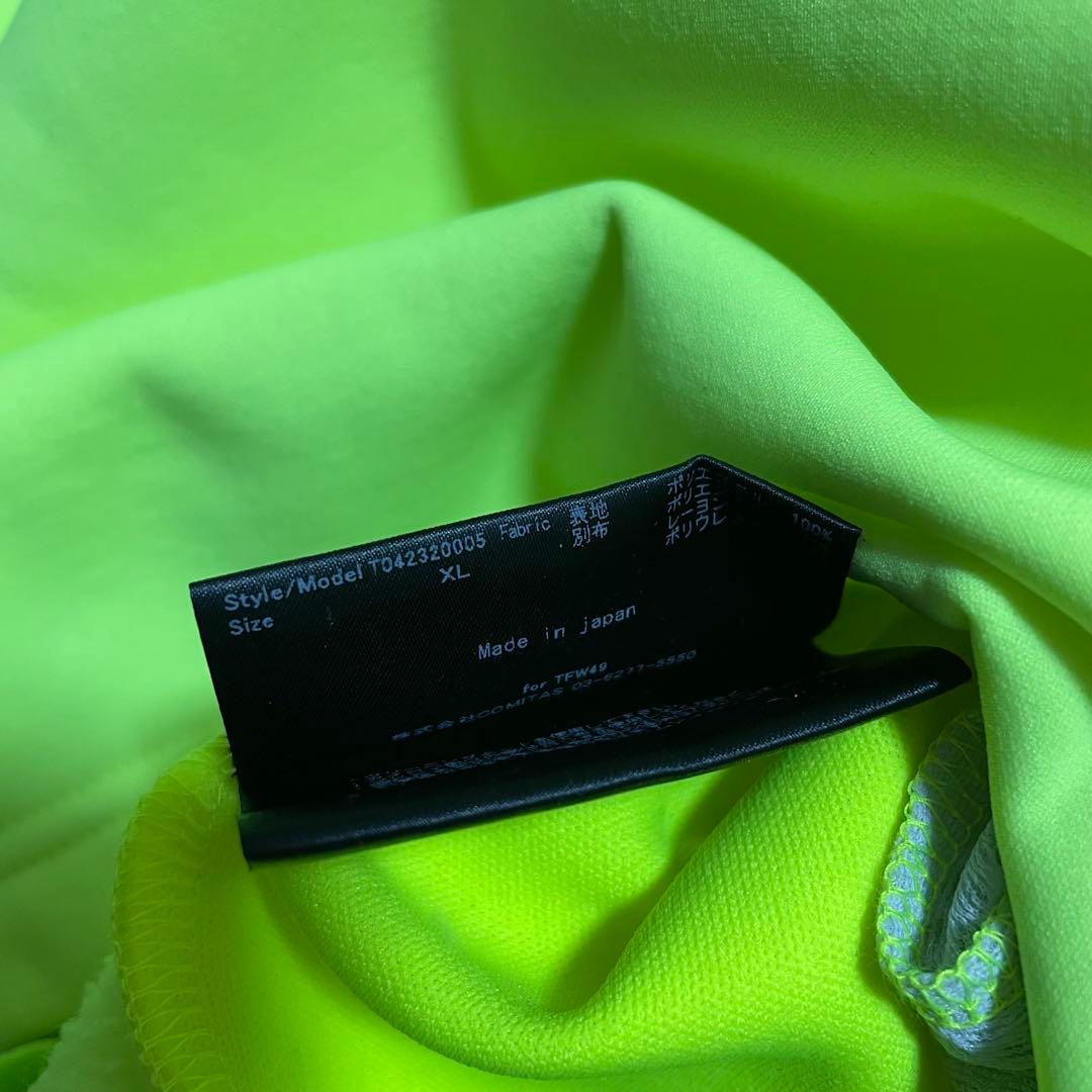 TFW49 ハーフジップ　プルオーバー　XL　フリース　イエロー ゴルフ