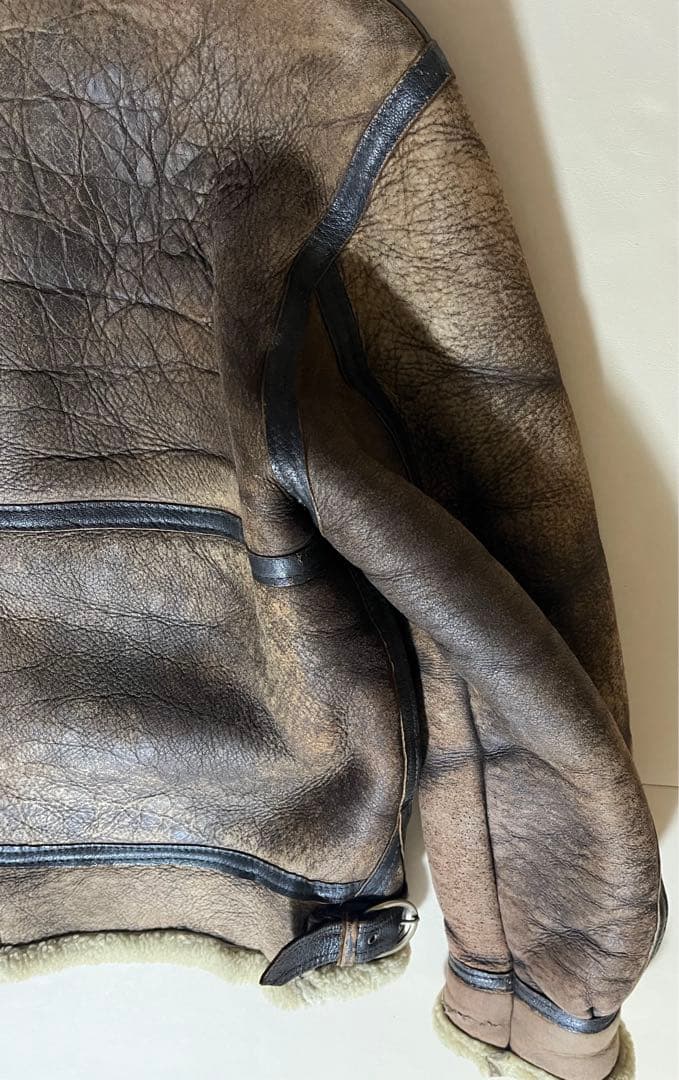 insignia leather ミリタリー B-3 フライトジャケット　70s