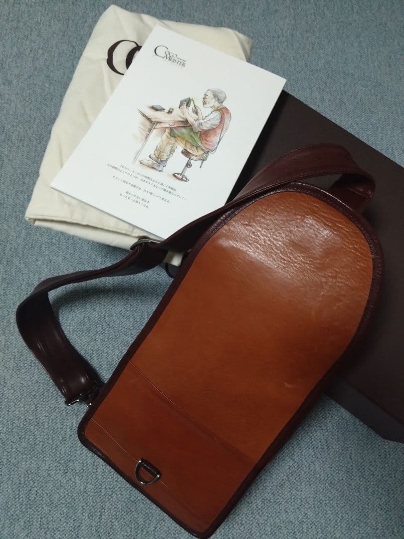 【新品】COCOMEISTER レザー スリングバッグ ブラウン