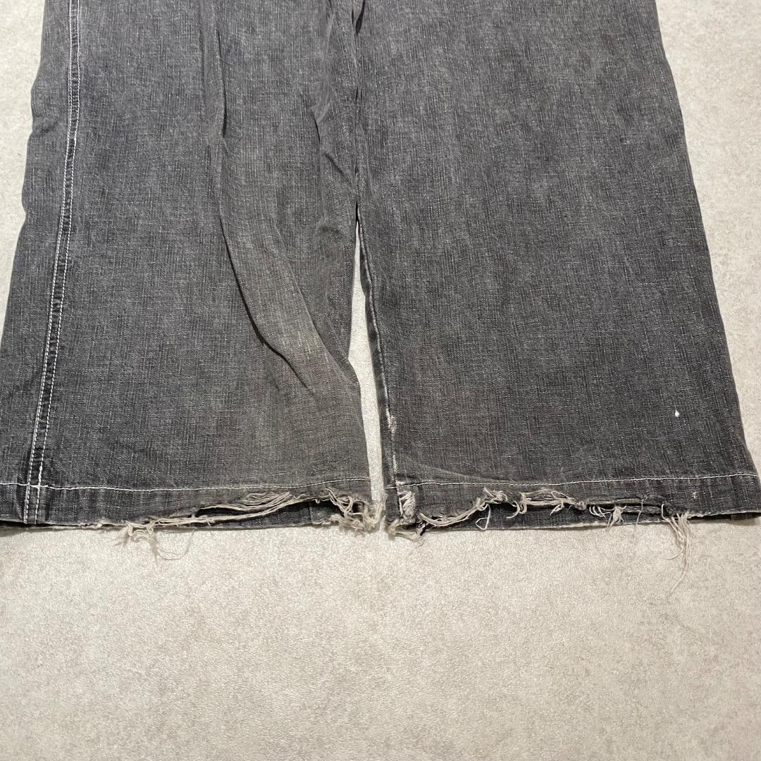 SOUL b-boy テック y2k アーカイブ ワイド ブラック カーゴデニム