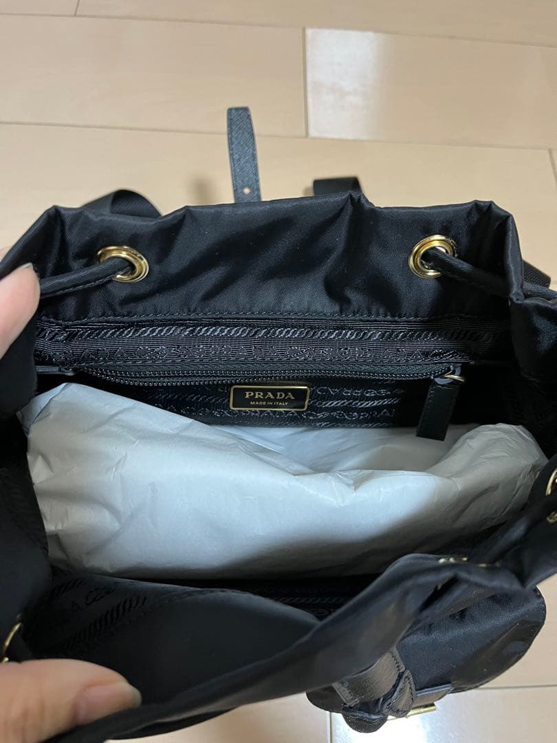 土日削除　プラダ　PRADA バックパック　リュック　ブラック　スモール　未使用