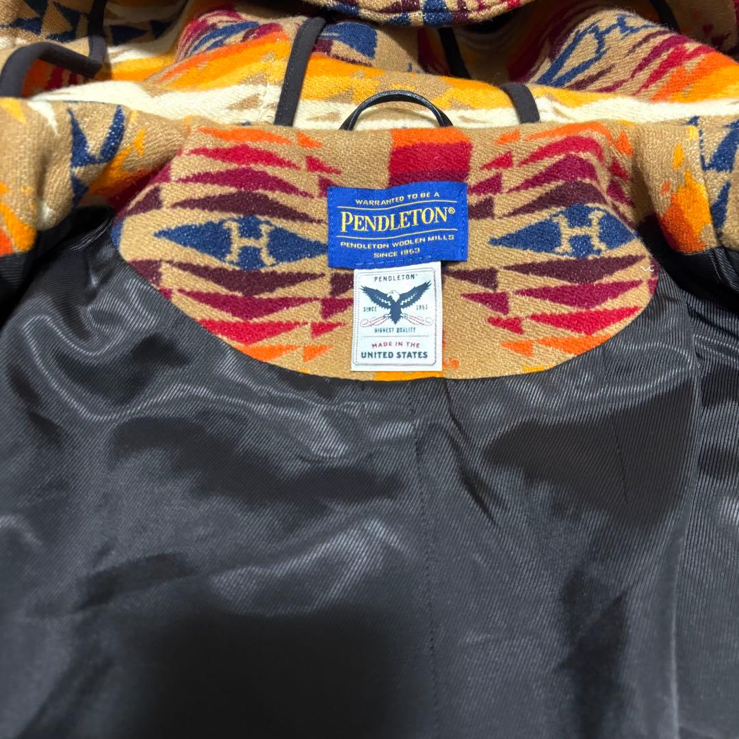 ヒステリックグラマー ペンドルトン コラボ ダッフルコート 総柄 S タグ付き