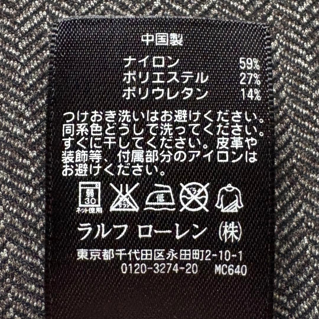 ★L相当★ ラルフローレン ゴルフ ヘリンボーン ハーフジップ ストレッチ 灰色
