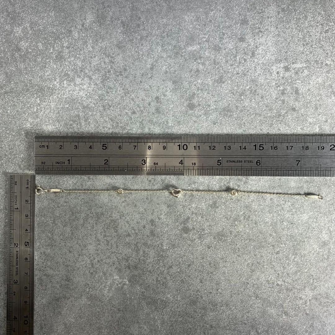 ティファニー ダイヤ オープンハート バイザヤード ブレスレット XW11e