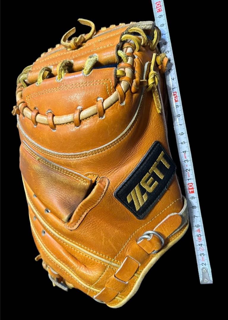 ZETT 最上級ランクプロステイタス 希少旧ラベル キャッチャーミット 軟式用