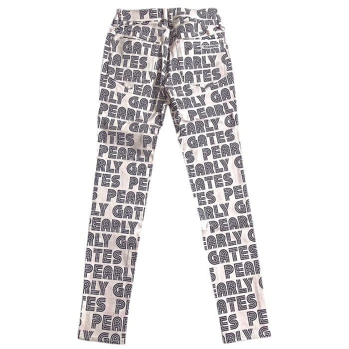 パーリーゲイツ ゴルフ ラインロゴ柄 ストレッチ ロングパンツ ウェア 00