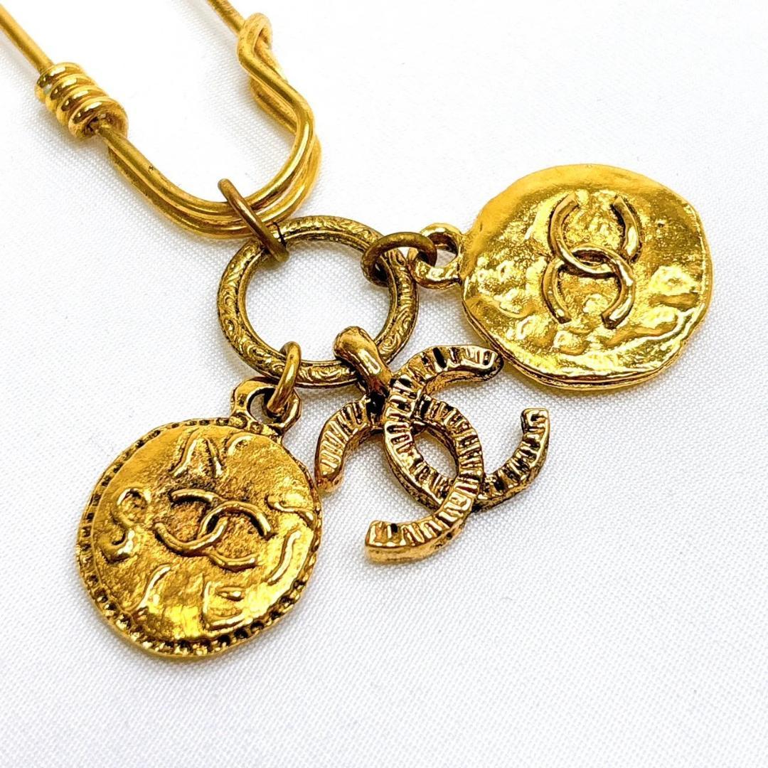 【希少】ヴィンテージ シャネル ブローチ 安全ピン ココマーク チャーム