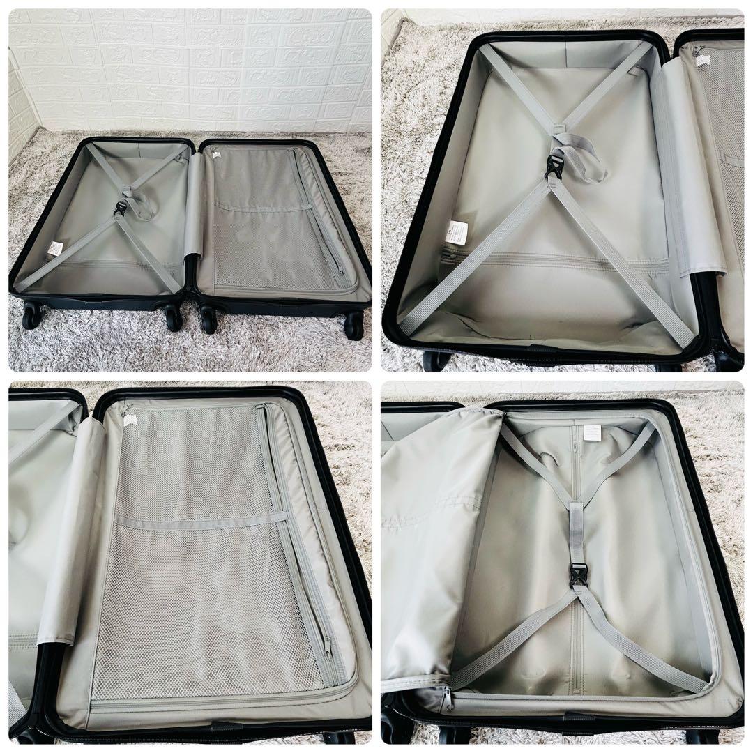 美品 良品計画 MUJI キャリーケース 4輪 56L 無印良品 ネイビー