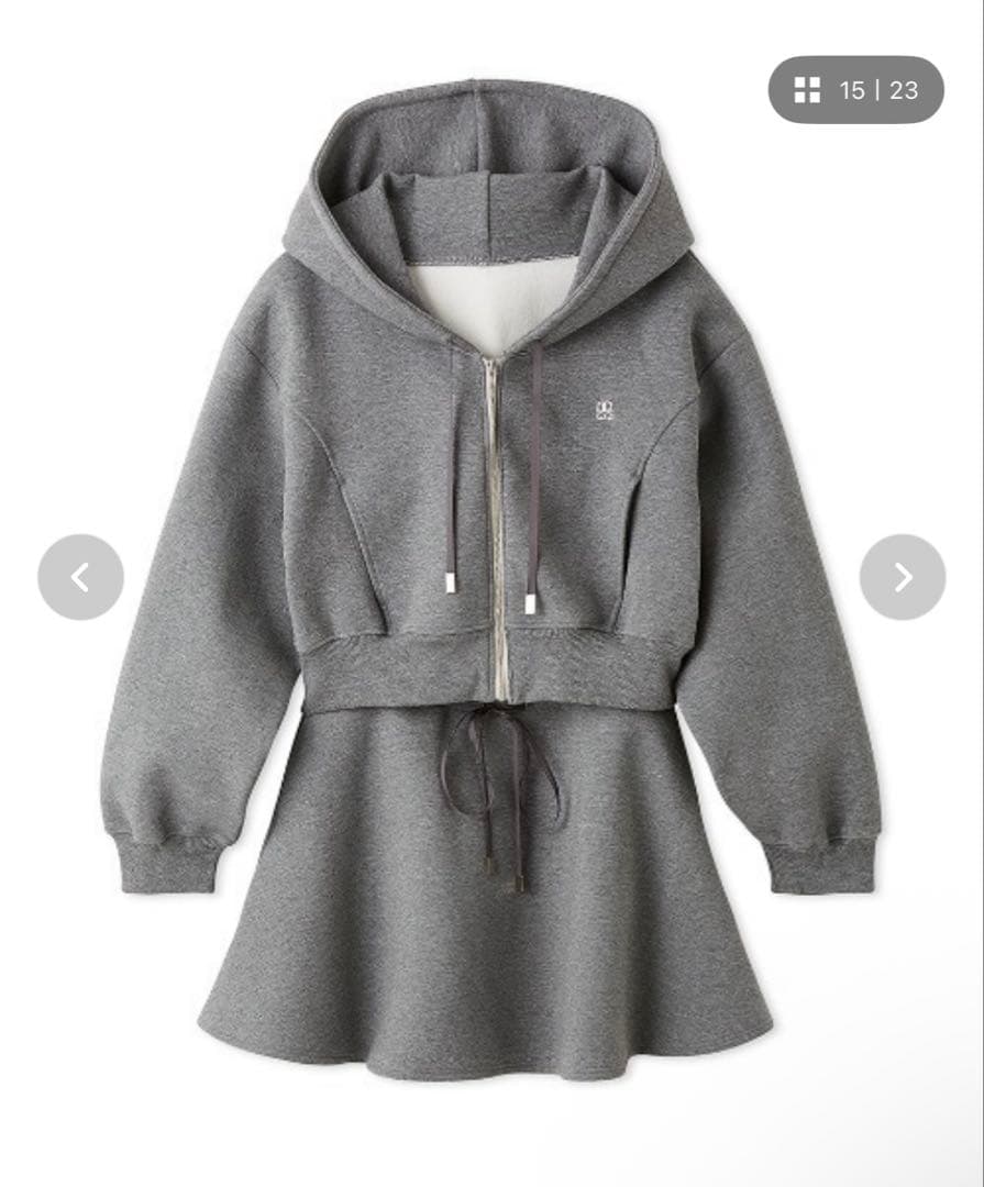 snidelスウェットミニセットアップ