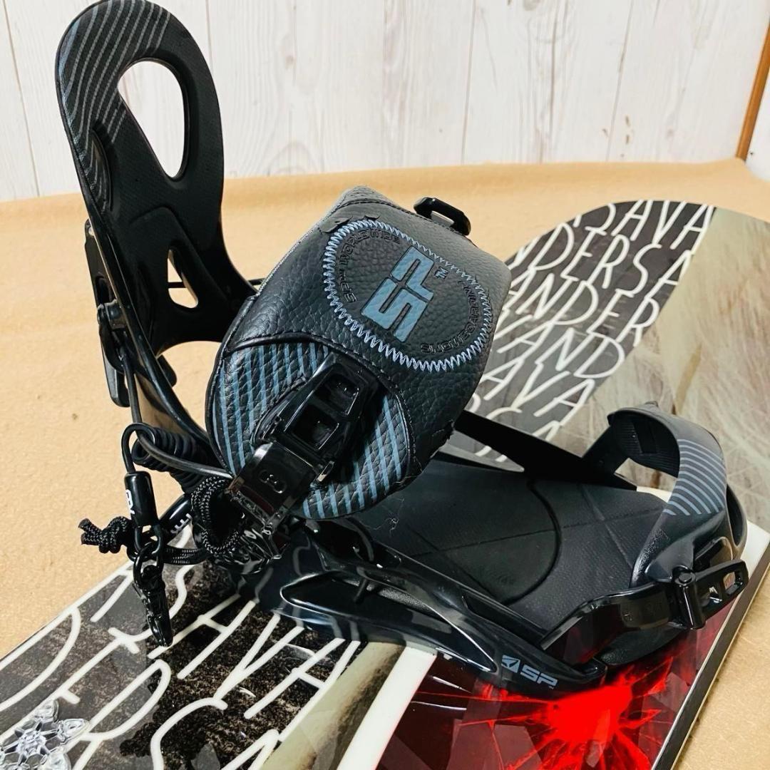 【美品】SAVANDER lowl SP スノーボードビンディングセット 140