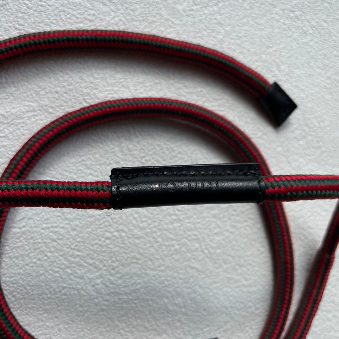 【激レア】GUCCI グッチ シェリーライン キャンバス×レザー ロープベルト