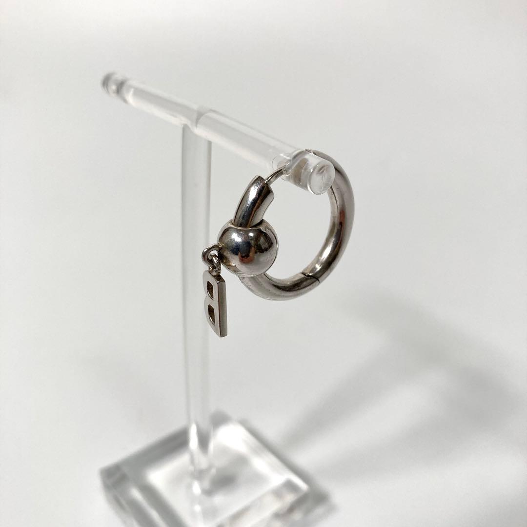 BALENCIAGA バレンシアガ フープピアス Bロゴ 片耳