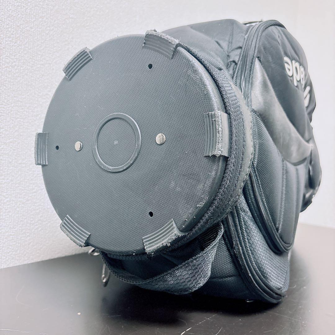 美品 テーラーメイド キャディバッグ 5分割フード付 ブラック　ゴルフバック