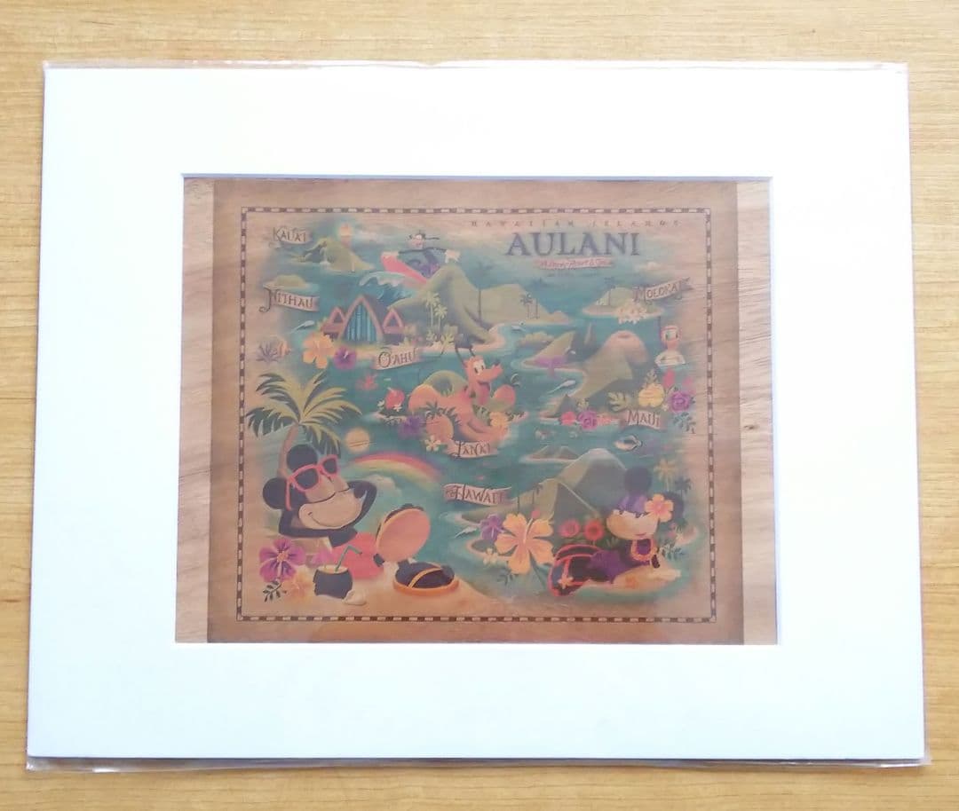アウラニディズニーリゾート ハワイ 絵画 コアウッド 木製 - メルカリ