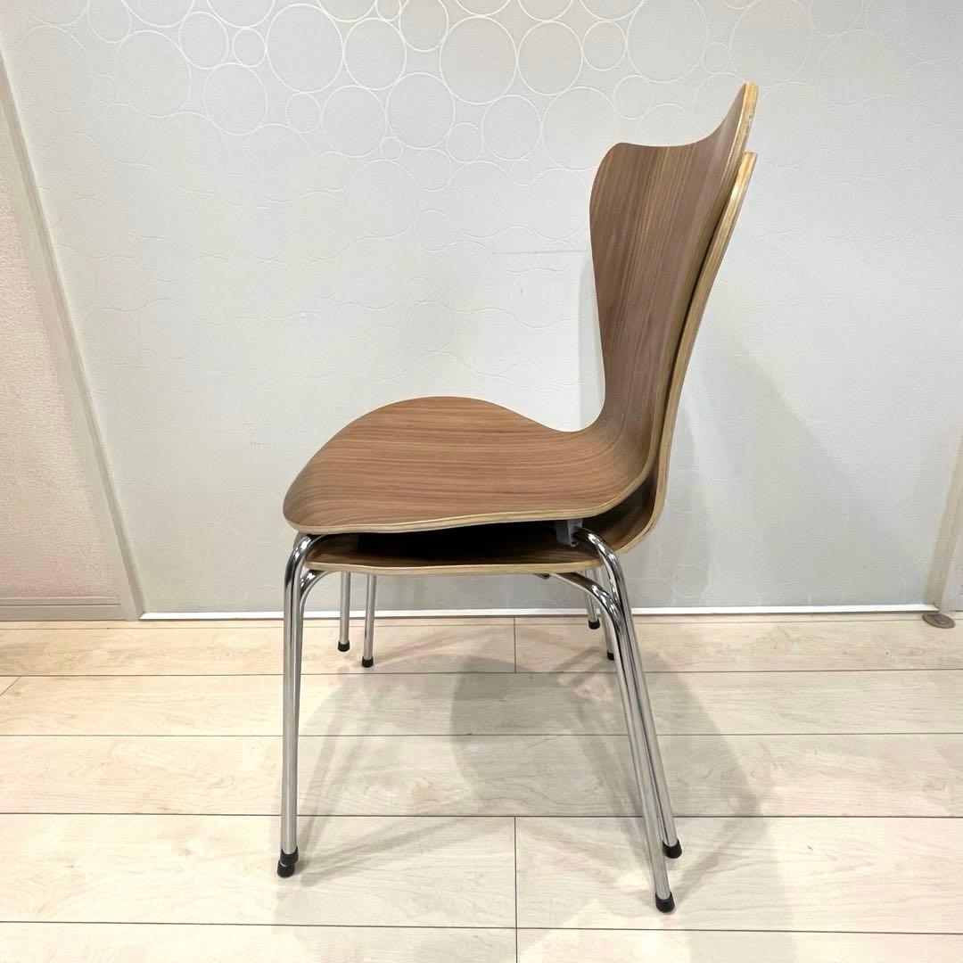 美品 セブンチェア リプロダクト 2脚セット プライウッドチェア スタッキング