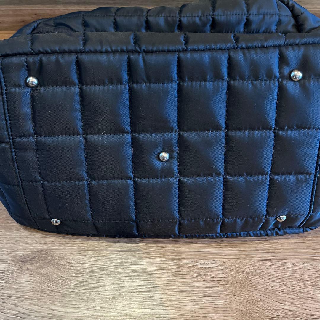 キャリーケース装着可能キルティングボストンバック2wayショルダートラベルポーチ