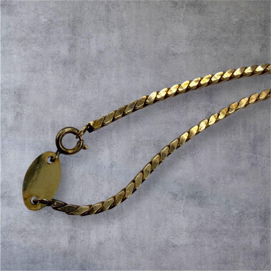 Christian Dior ディオール　ブレスレット　喜平　k14 ゴールド