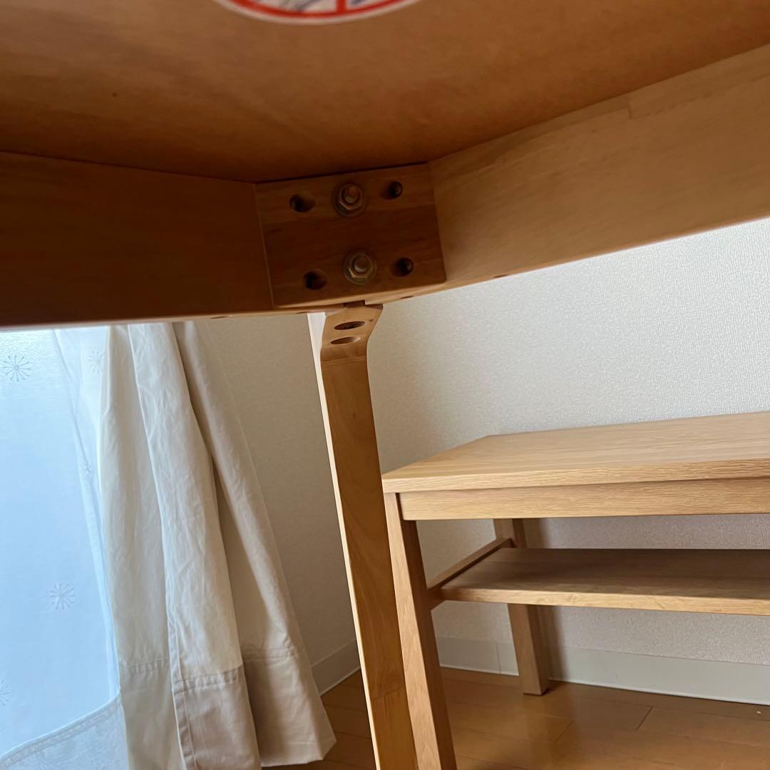 ベルメゾン★集える円形ダイニングテーブル 直径約110cm(解体済)北欧風