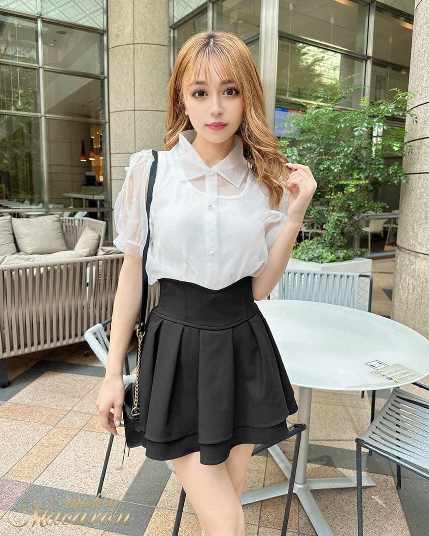 ミシェルマカロン美脚スカートxs黒 中古 - メルカリ