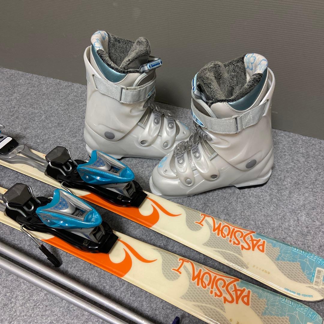 ★メンテナンス済　大人スキーセット 板146cm ブーツ24.5cm