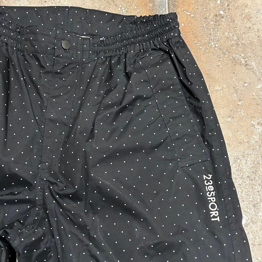 23区GOLF レインウェア　セットアップ　ドット　ブラック　メンズ