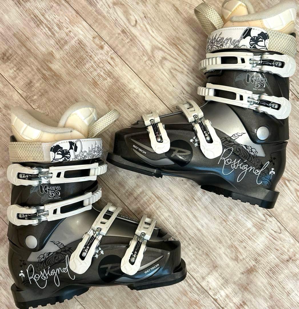 ◾️カービングスキーセット　板145㎝ ブーツ24.5㎝ 女性用　レディース用