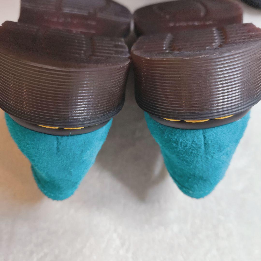 ドクターマーチン エイドリアン スナッフル ティールブルー スエード UK5