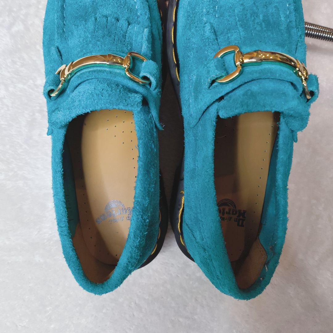 ドクターマーチン エイドリアン スナッフル ティールブルー スエード UK5