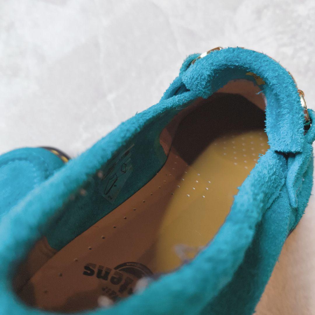 ドクターマーチン エイドリアン スナッフル ティールブルー スエード UK5