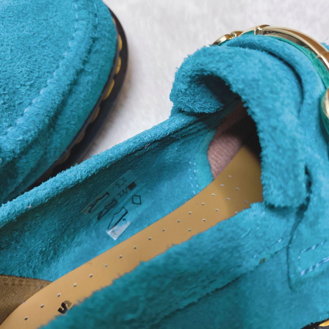 ドクターマーチン エイドリアン スナッフル ティールブルー スエード UK5