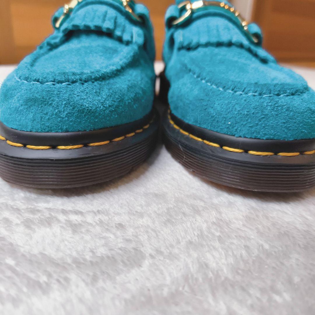 ドクターマーチン エイドリアン スナッフル ティールブルー スエード UK5