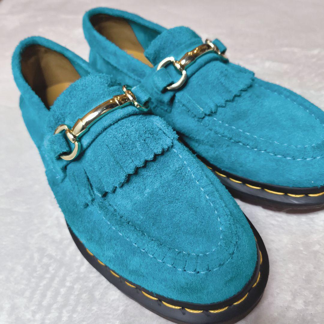 ドクターマーチン エイドリアン スナッフル ティールブルー スエード UK5