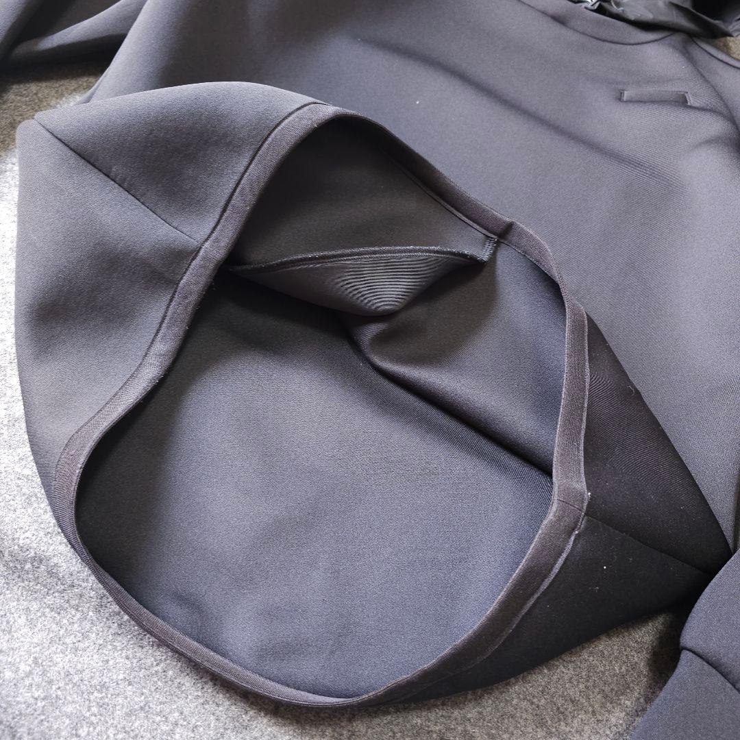 【ビームスゴルフ】人気袖ロゴ×ダンボールニット 長袖ゴルフプルオーバーパーカーS