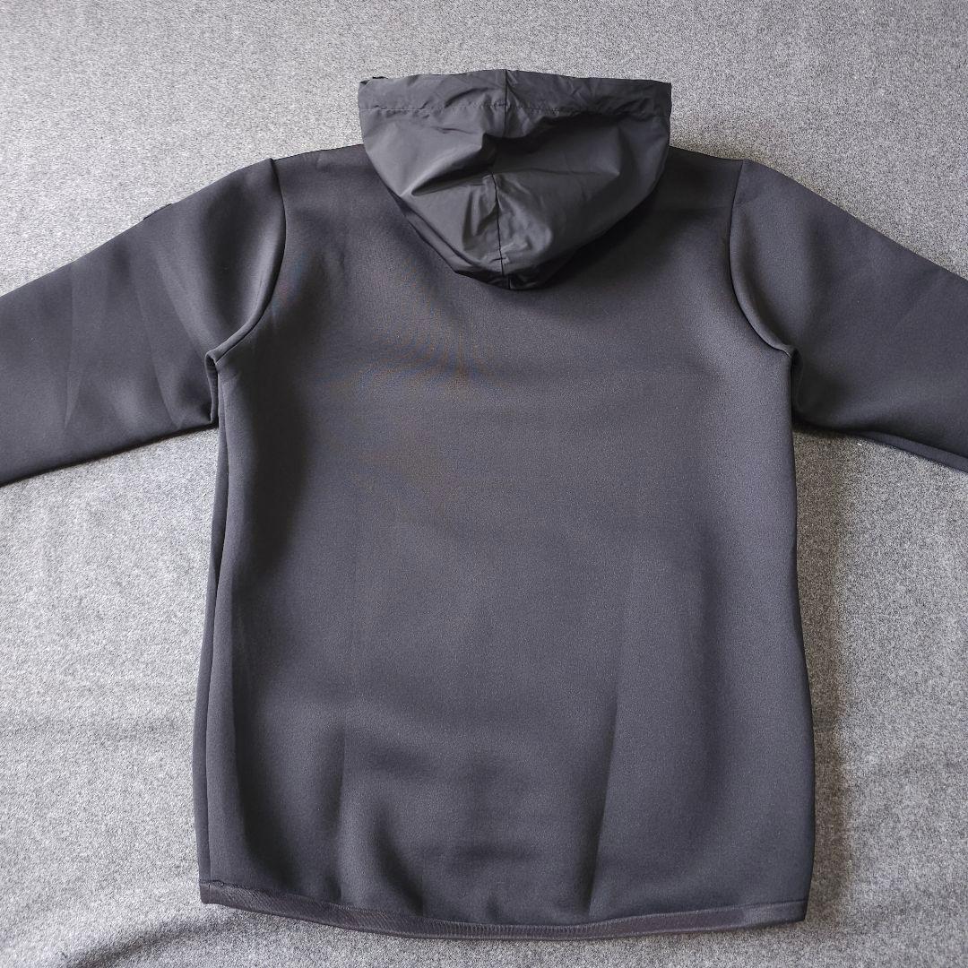 【ビームスゴルフ】人気袖ロゴ×ダンボールニット 長袖ゴルフプルオーバーパーカーS