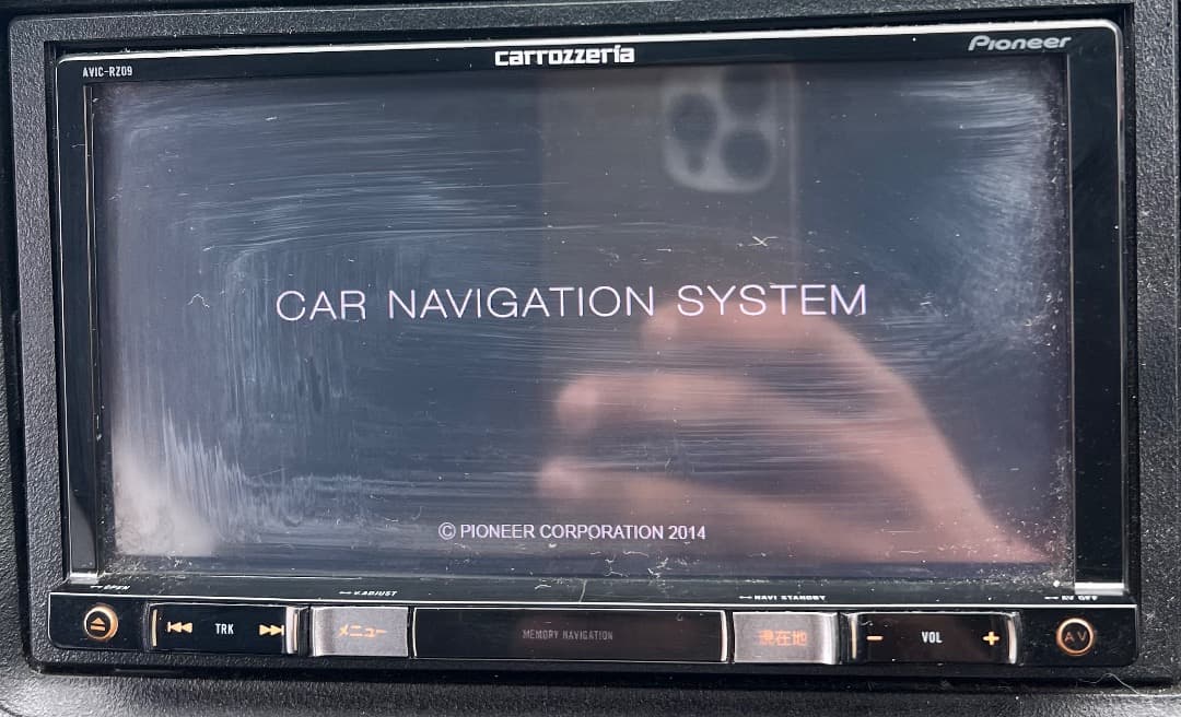 パイオニア AVIC-RZ09 ナビゲーション フルセグ。地図データ2014年版