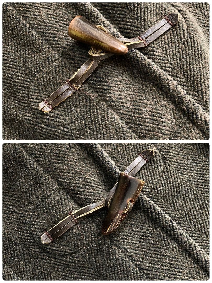 【白タグ 希少色】グローバーオール ダッフルコート キングストン ヘリンボーン