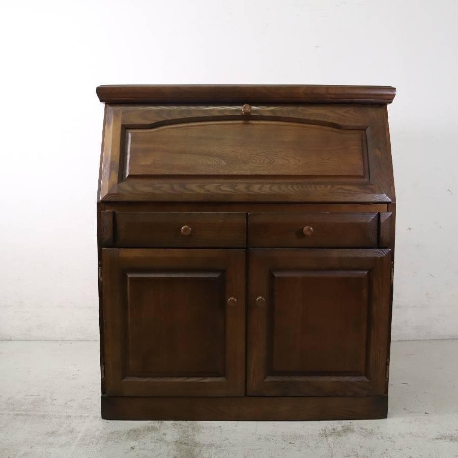 旭川家具 大雪木工 バロン 楢材 ライティングデスク ビューロー 書斎机