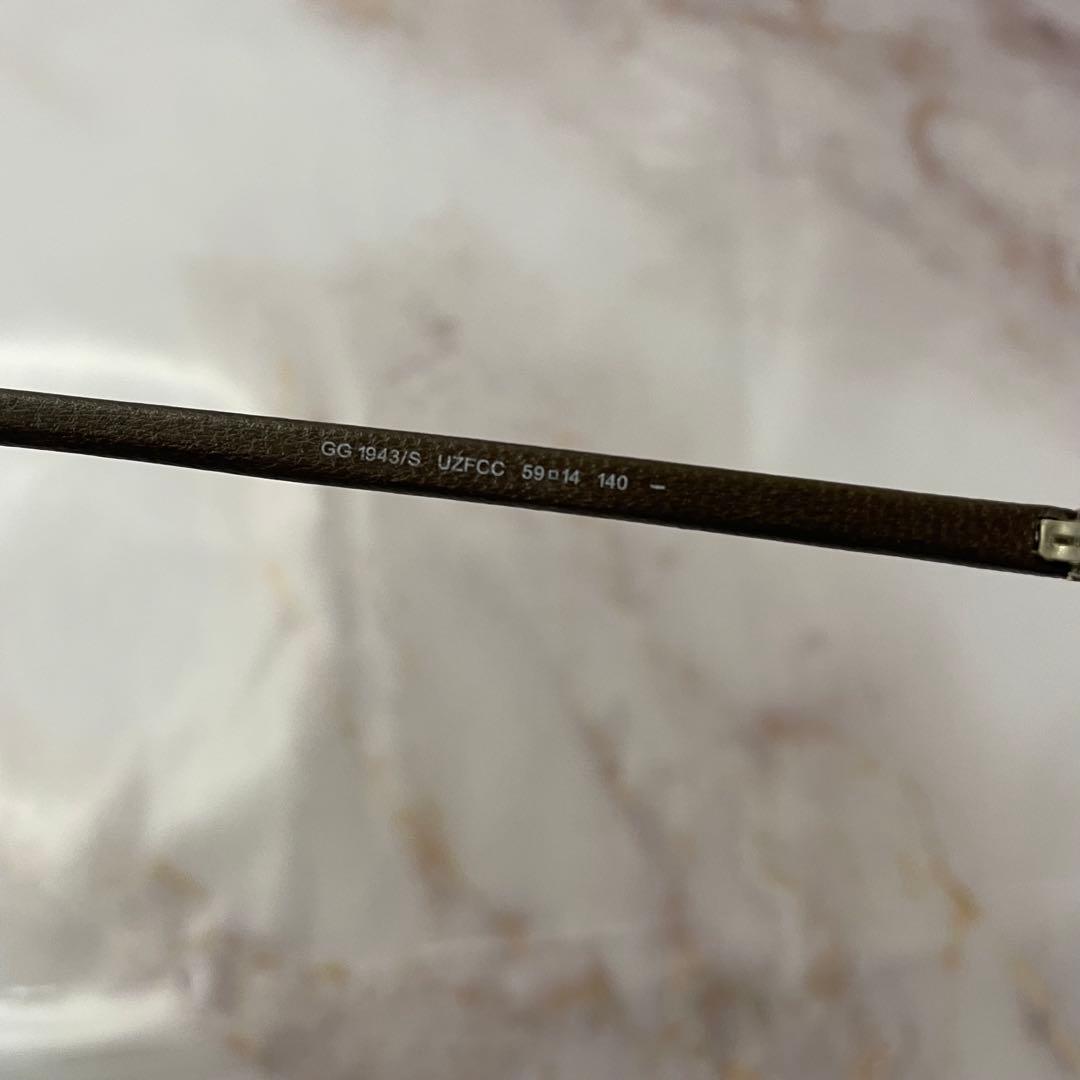 GUCCI グッチ ティアドロップ パイロット レザー Y2K サングラス レア