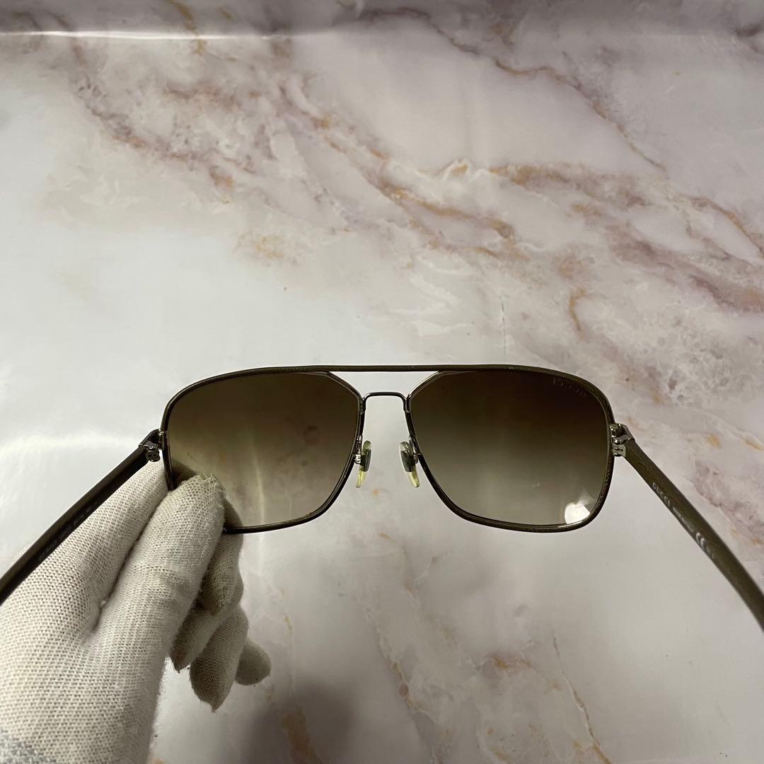 GUCCI グッチ ティアドロップ パイロット レザー Y2K サングラス レア