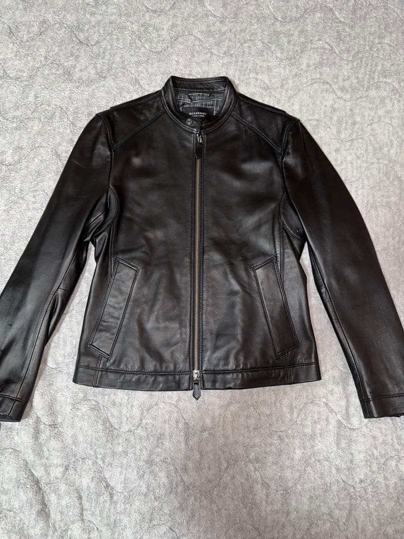 あ*い様 希少✨BURBERRY BLACK LABEL 羊革 レザージャケット
