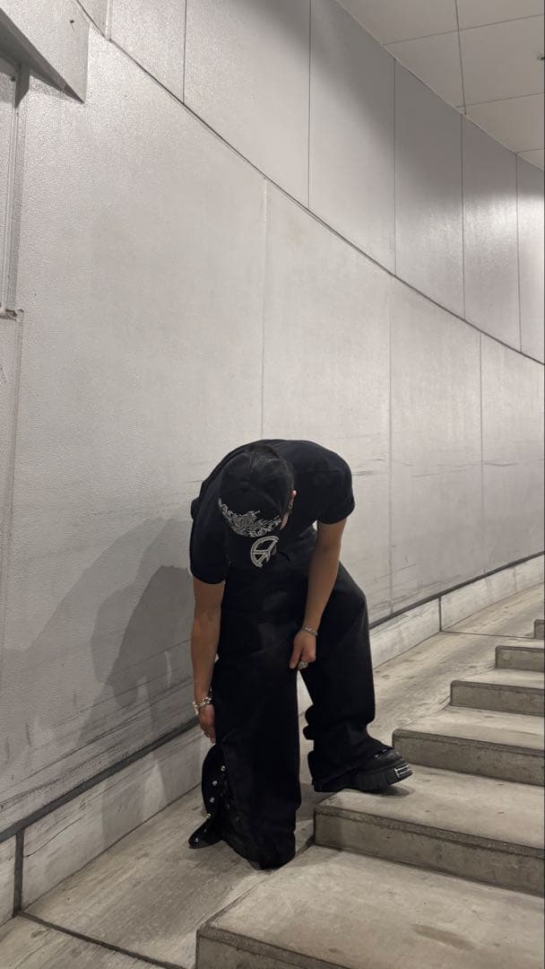 パンツ no mass prod dirty baggy jeans