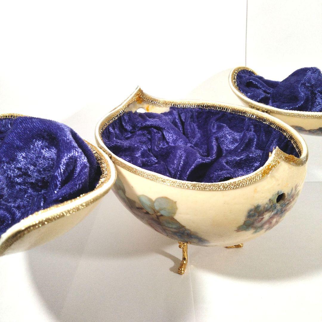 エッグアート　花モチーフ　わたべ和美