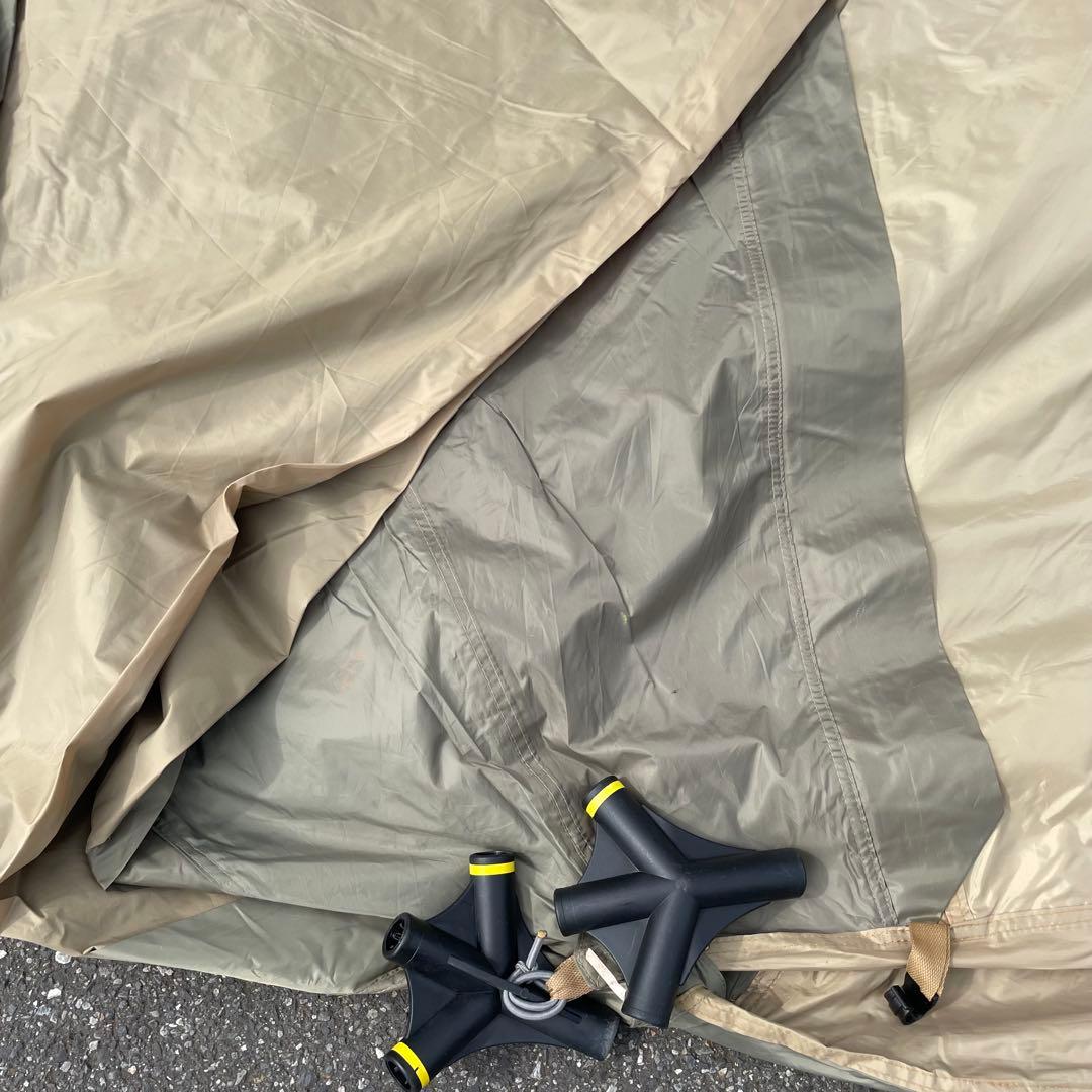 美品　限定カラー　Coleman ラウンドスクリーン2ルームハウス　オリーブ