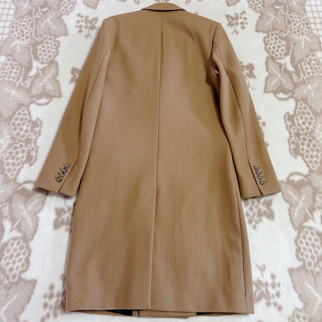 ami アミパリス ダブルブレスト チェスターコート ウール ロング 46