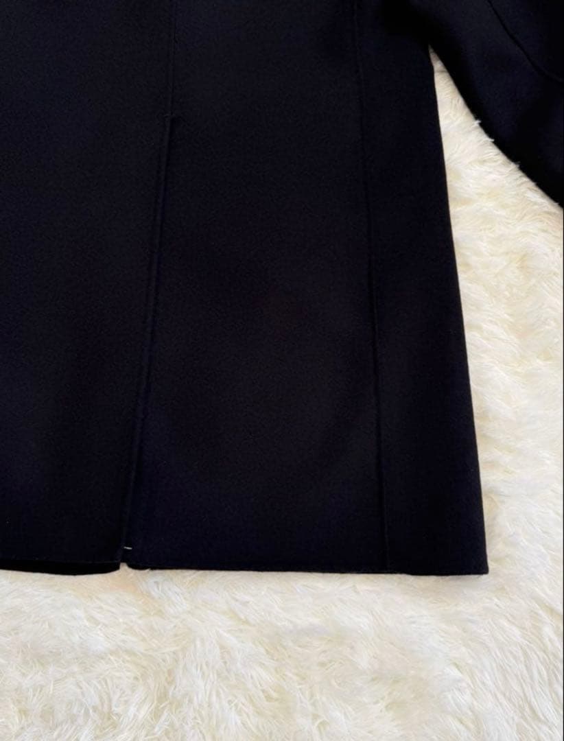【希少XL】UNIQLO +J ウールブレンド チェスターコート ブラック