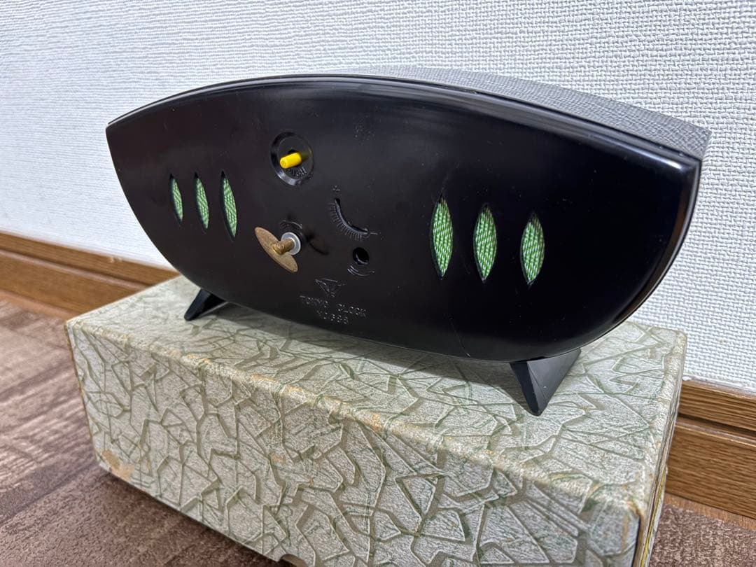 昭和レトロ★ヴィンテージ 東京機械式置時計、アンティークデスク装飾