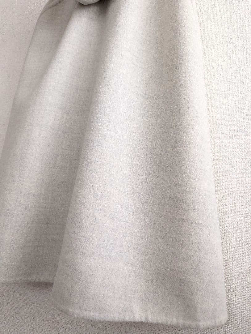 良品】Tomorrowland Wフェイスウールマントコート 薄グレー ☆値下げ