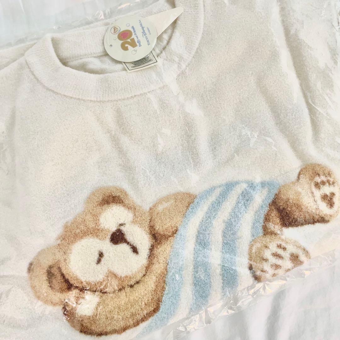 ダッフィ ジェラートピケ 半袖 パジャマ ホワイト