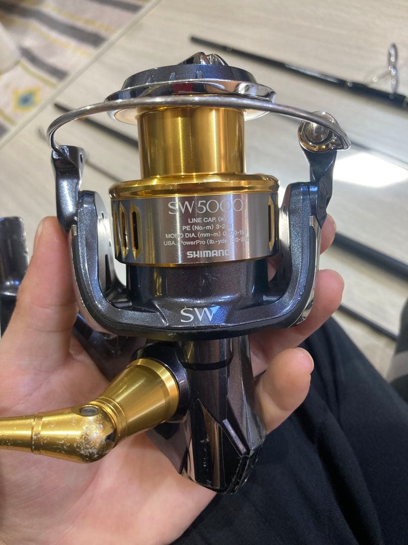 鏡*牙様 ショアジグ用ロッド3本セット（竿カバー、カラナビ、リール付き）