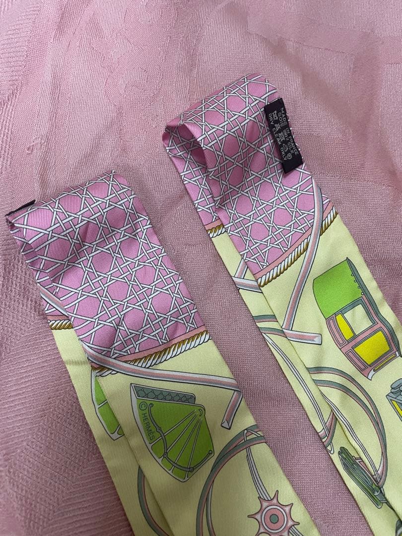 【2本】2024秋冬 エルメス リボン ツイリー スカーフ セット バーキン